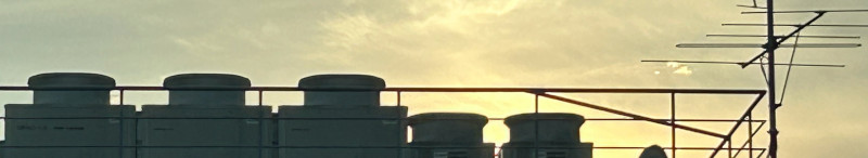roof at sundown